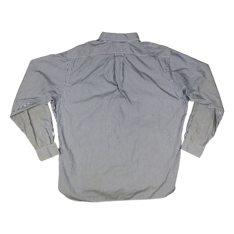 Vintage Ralph Lauren Blue and White Striped Shirt 3XL