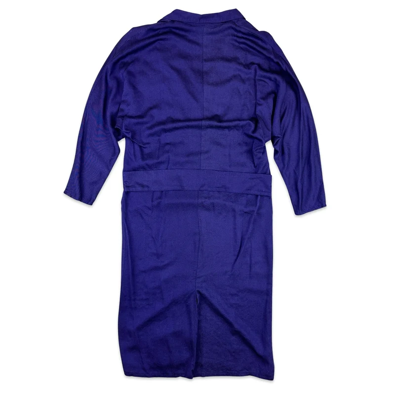 80s Vintage Purple Blazer Style Dress 12