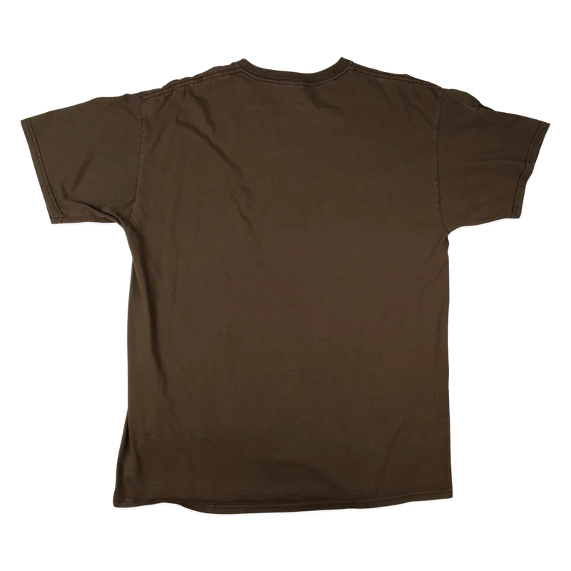 Vintage Brown Scary Scarecrow Graphic Tee M
