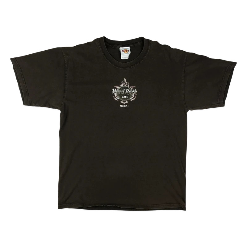 Vintage Brown Hard Rock Café Miami Tee M