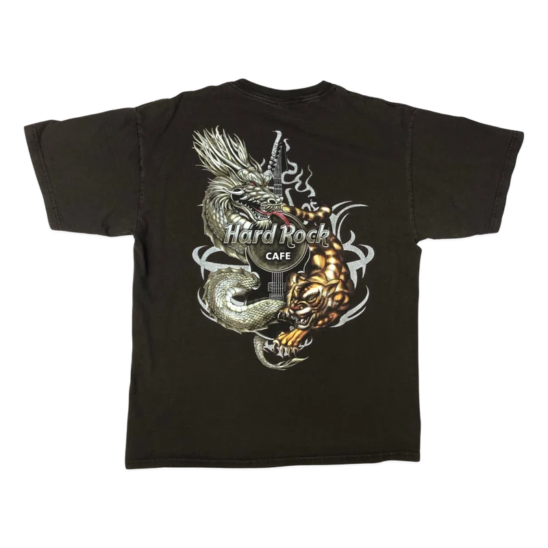 Vintage Brown Hard Rock Café Miami Tee M