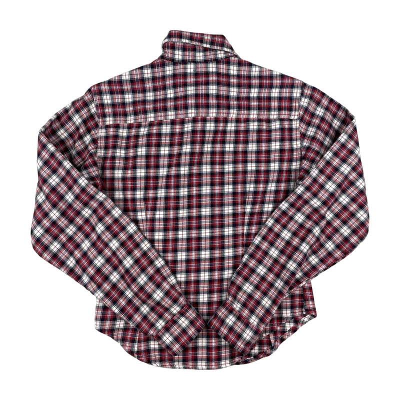 Vintage Levi's Red and White Plaid Flannel Shirt 8