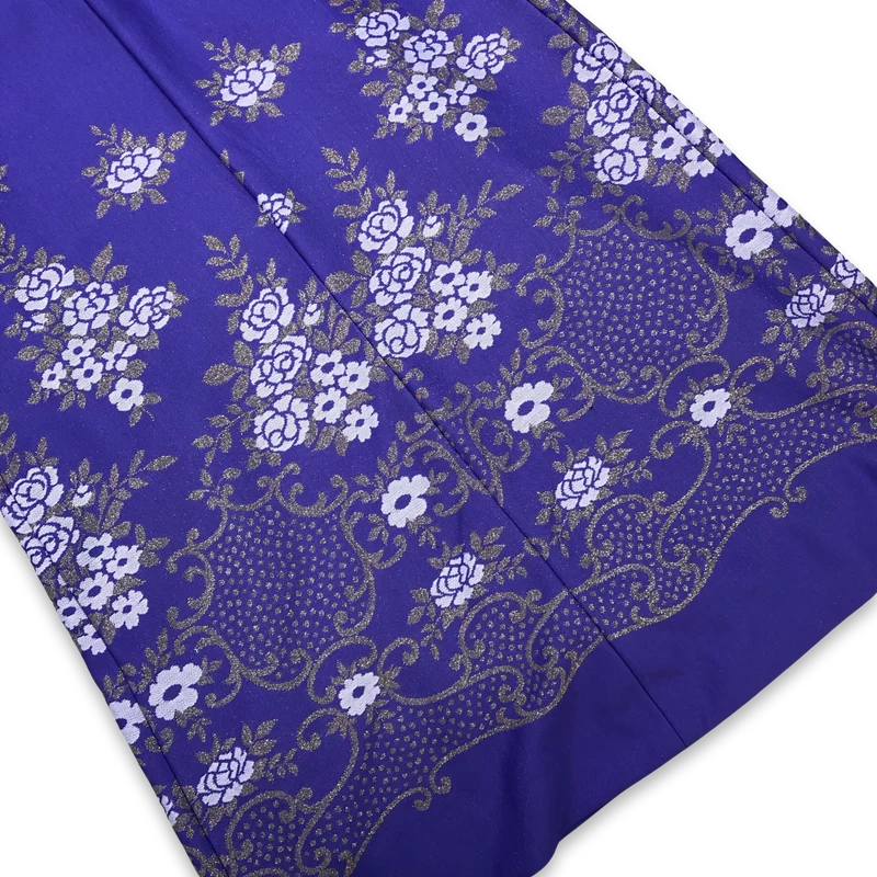 Vintage 70s Lilac Purple Floral Maxi Dress 12