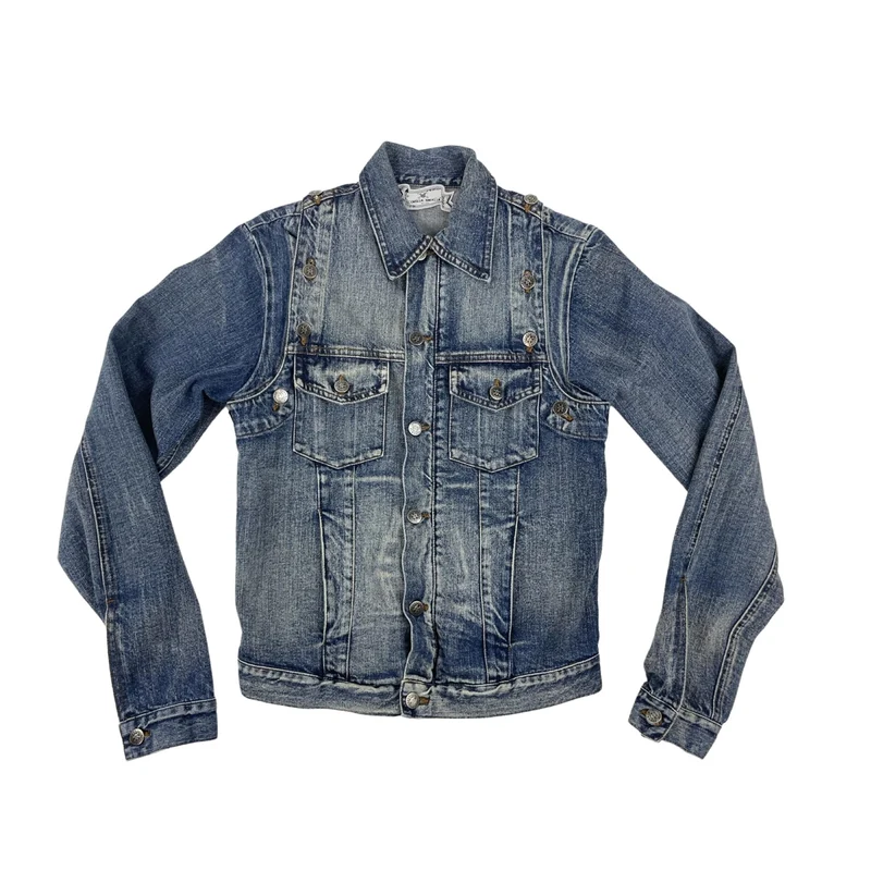 Vintage Ladies Denim Jacket with Detatchable Sleeves 10