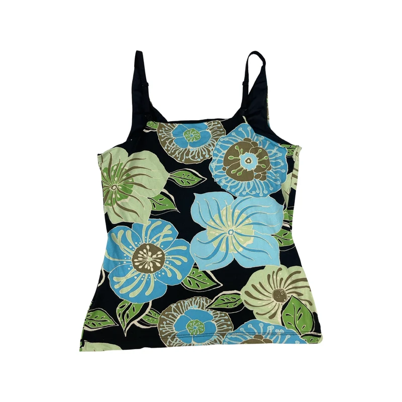 Vintage Floral Print Spaghetti Top 8