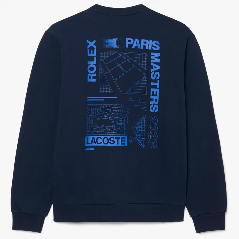 SWEAT LACOSTE ROLEX PARIS MASTERS GRAPHIC