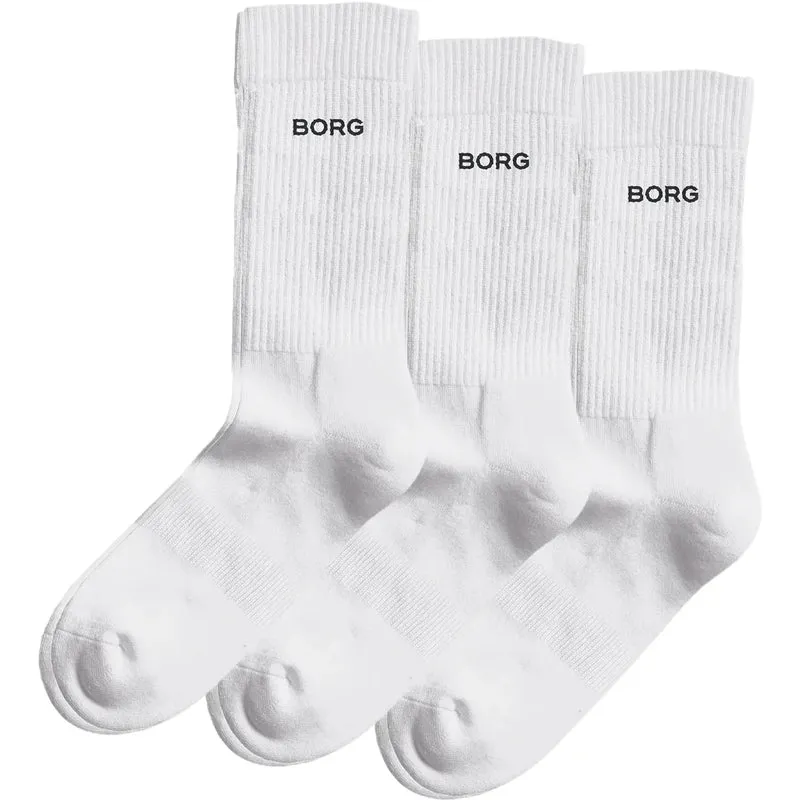 3 PAIRES DE CHAUSSETTES BJORN BORG ESSENTIAL LOGO SIDE (MID)