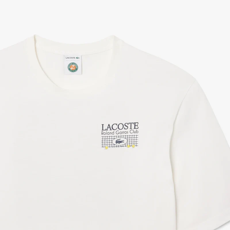 T-SHIRT LACOSTE ROLAND GARROS CLUB GRAPHIQUE