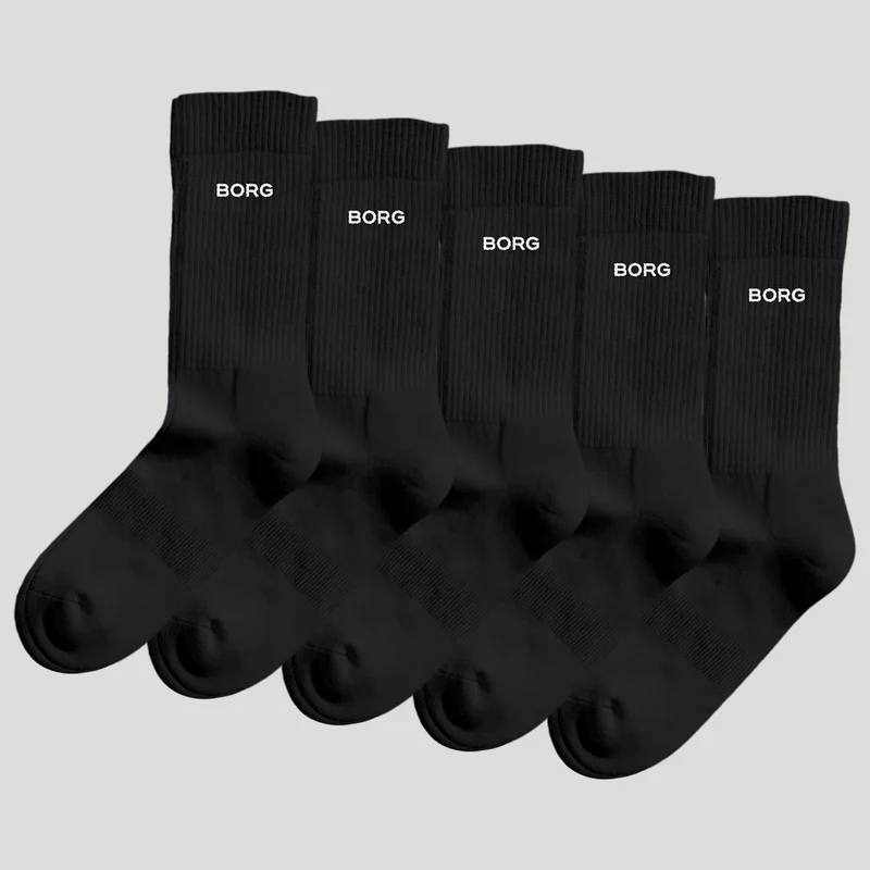 5 PAIRES DE CHAUSSETTES BJORN BORG ESSENTIAL (MID)