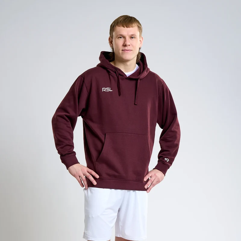 SWEAT A CAPUCHE RSL UNISEX CORE BURGUNDY