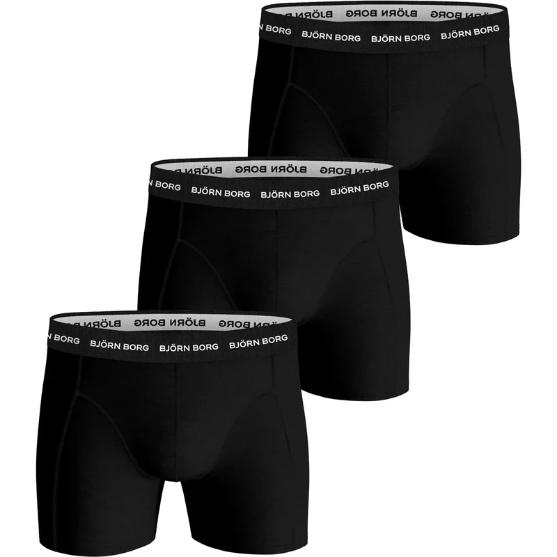 PACK DE 3 BOXERS BJORN BORG SPORTS COTON STRETCH