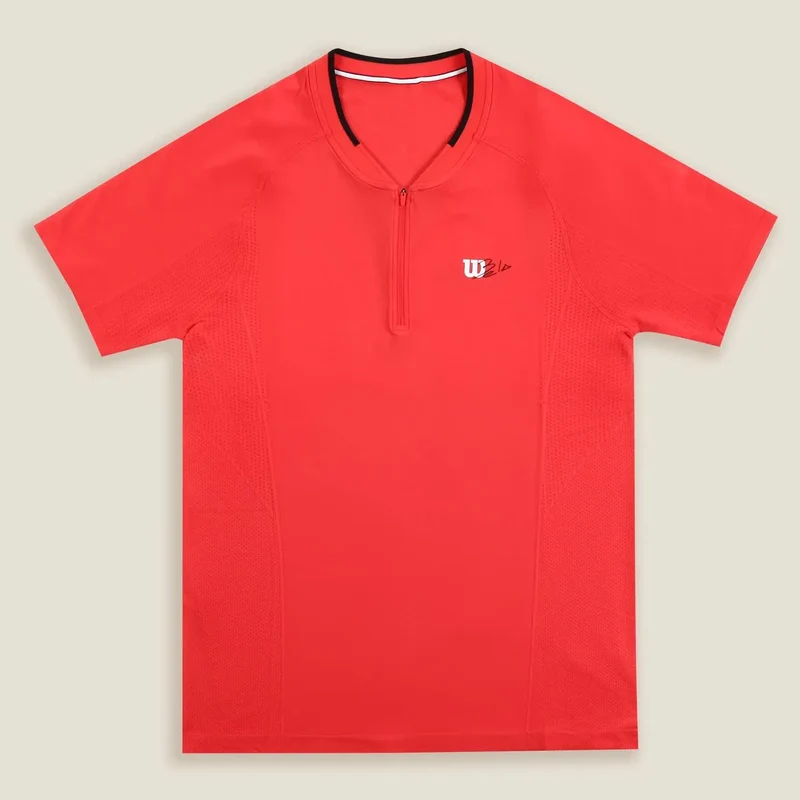 T-SHIRT WILSON BELA SERIES SEAMLESS ZIP HENLEY