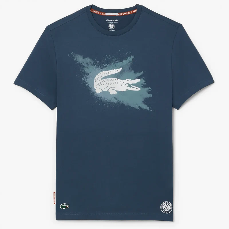 T-SHIRT LACOSTE ROLAND-GARROS SPRAY LOGO