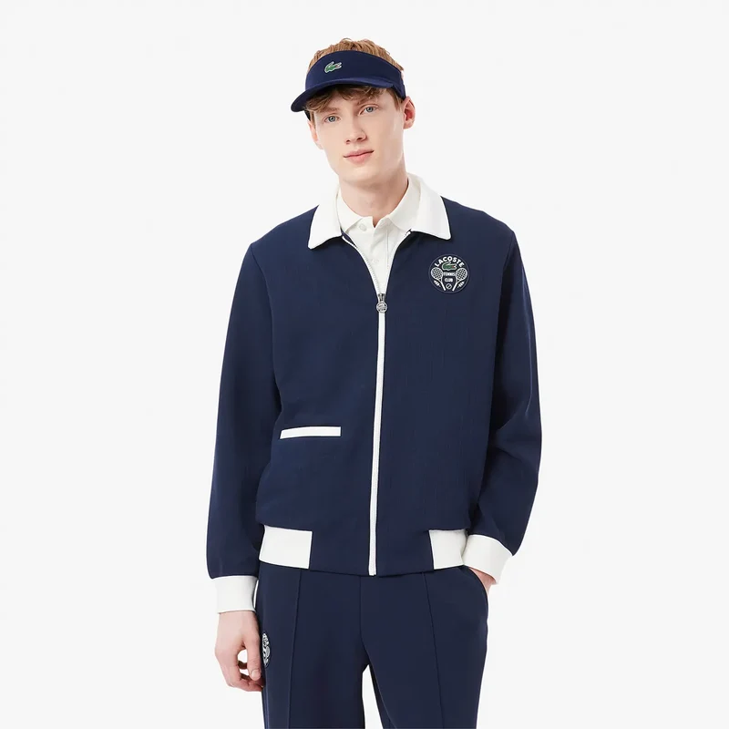 VESTE LACOSTE HERITAGE COTON