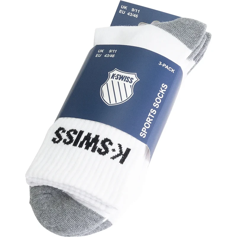 3 PAIRES DE CHAUSSETTES K-SWISS SPORT(MID)