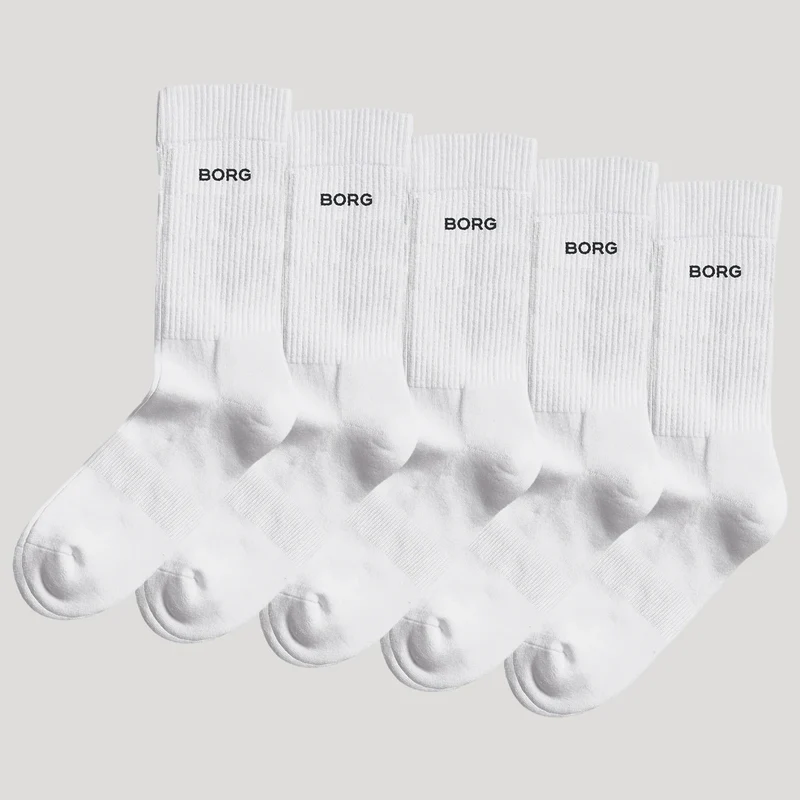 5 PAIRES DE CHAUSSETTES BJORN BORG ESSENTIAL (MID)