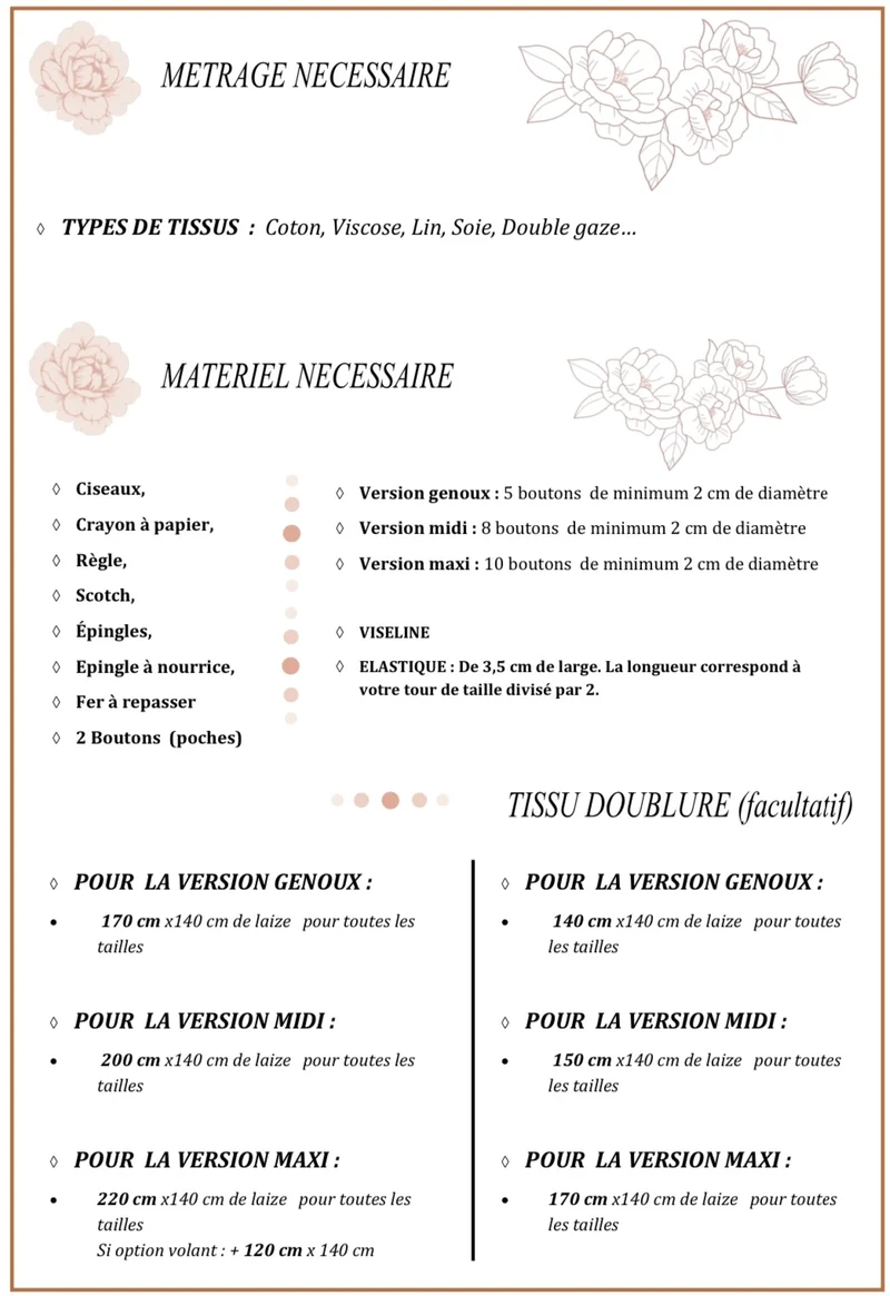Patron de couture Lilas jupe