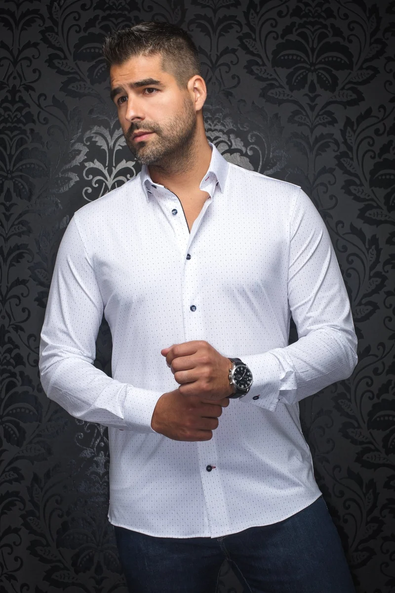 Chemise | ALEXANDER-NDL, white blue