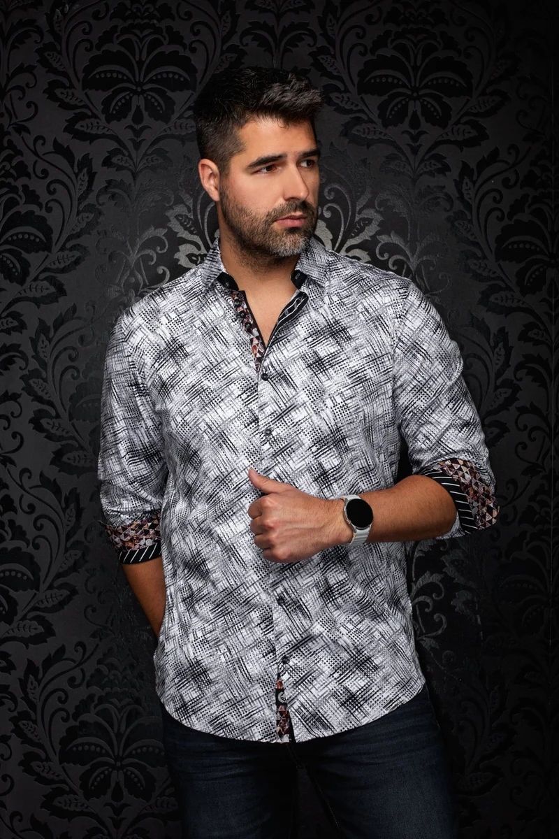 CHEMISE | IGNIS, White Gray