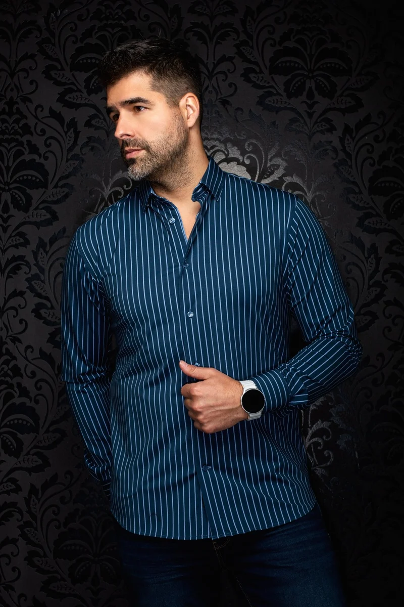 CHEMISE | ALEXANDER MSP, Navy Denim
