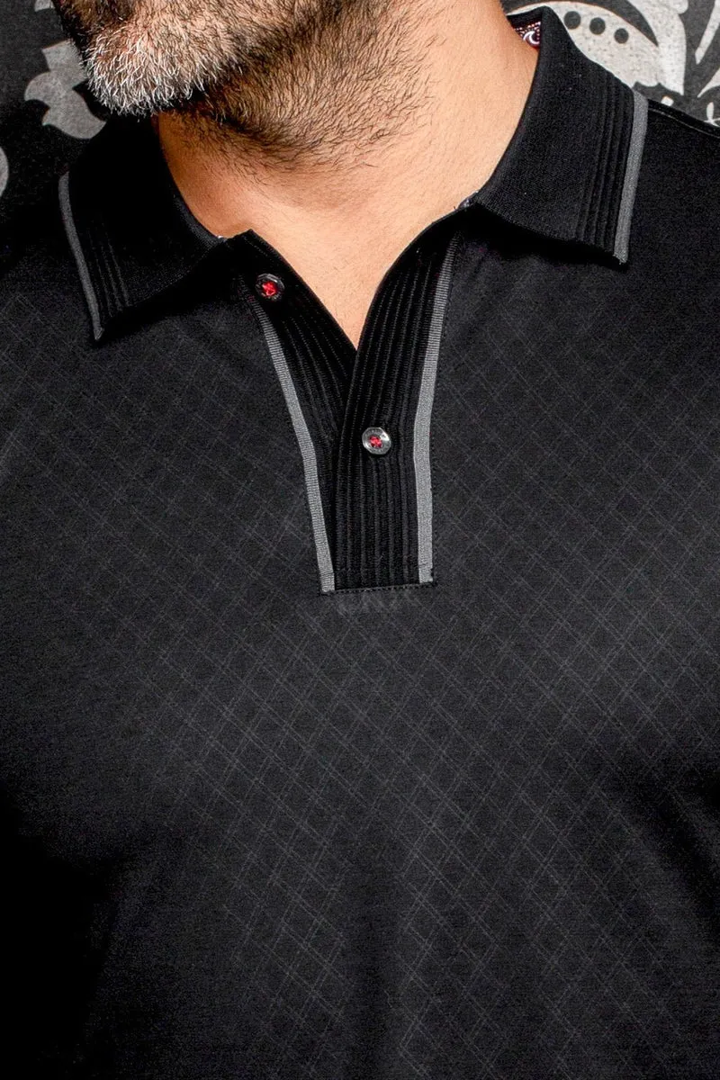 POLO MANCHES LONGUES | KANT, Black