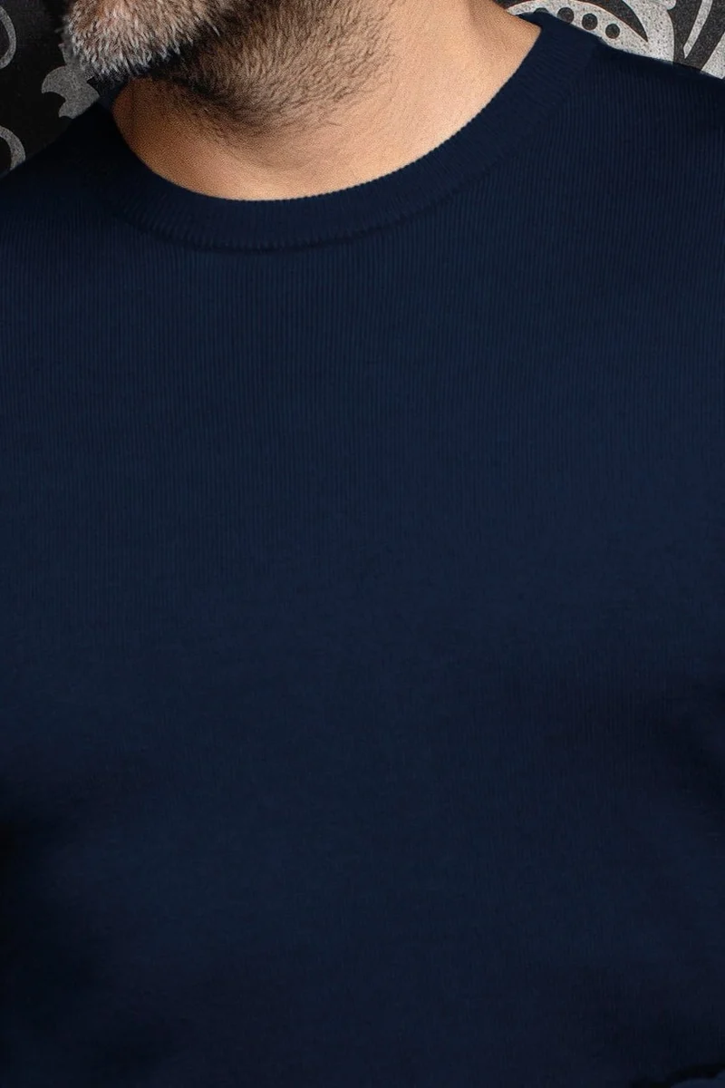 CHANDAIL CACHEMIRE | LACAUNE, Navy