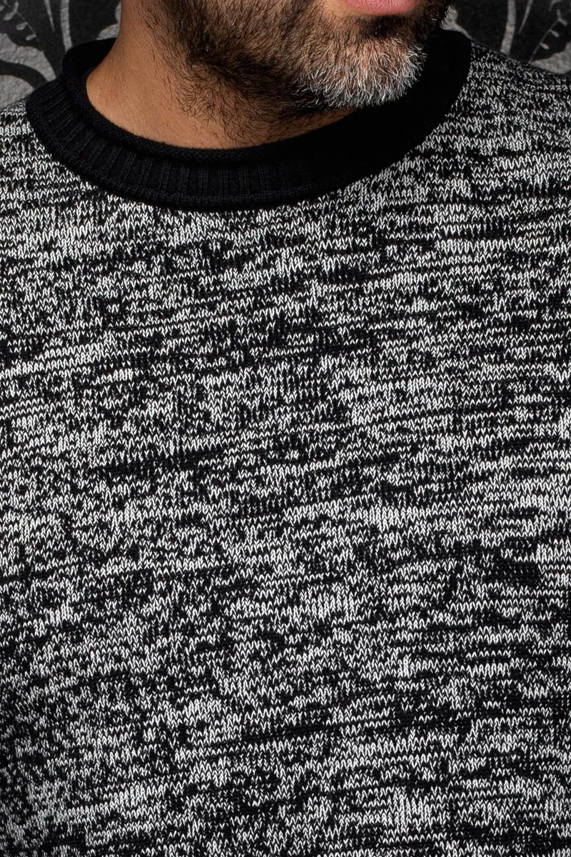 CHANDAIL CACHEMIRE | OUDAH, Black White