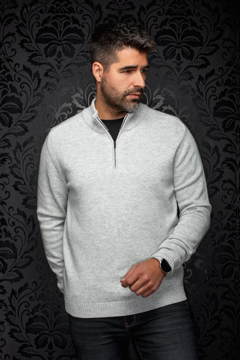 CHANDAIL CACHEMIRE | MEADOWVALE, Light grey