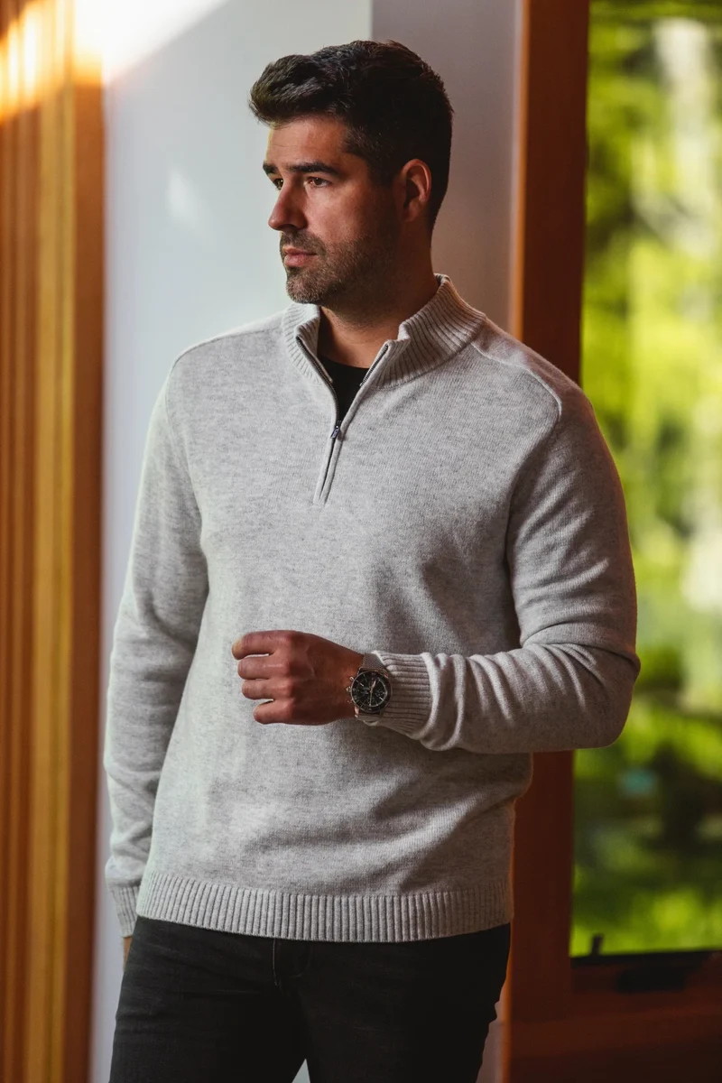CHANDAIL CACHEMIRE | MEADOWVALE, Light grey