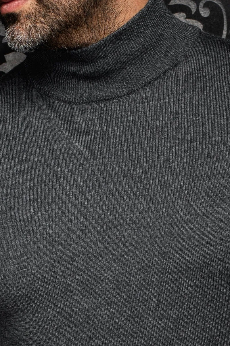 CHANDAIL EN LAINE MÉRINOS | BORGANES, Dark Grey