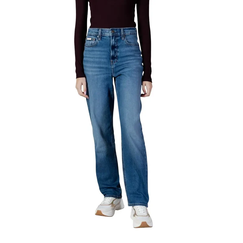 Calvin Klein Jean en denim bleu clair pour femme, en coton