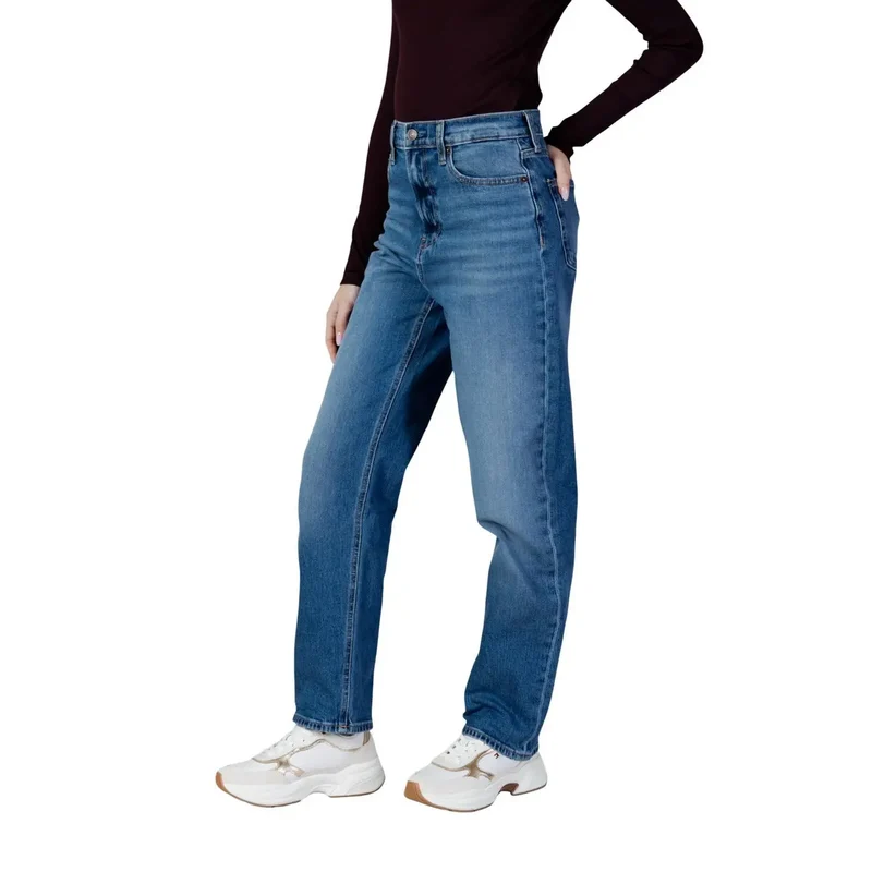 Calvin Klein Jean en denim bleu clair pour femme, en coton