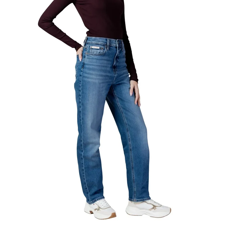 Calvin Klein Jean en denim bleu clair pour femme, en coton