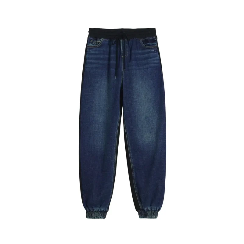 Jean en denim de coton bleu stretch Desigual pour femme