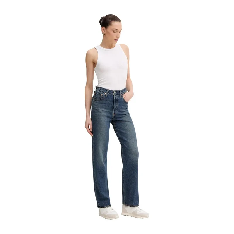 Jean Levi's pour femme, bleu denim coton, coupe classique