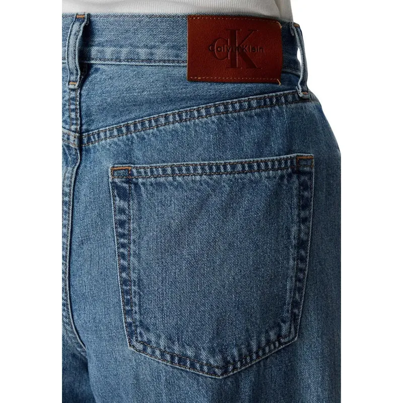 Calvin Klein Jean en denim de coton bleu pour femme