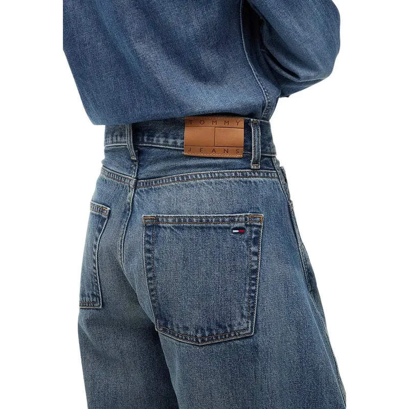 Tommy Hilfiger Jean en denim bleu pour femme, coupe mi-mollet