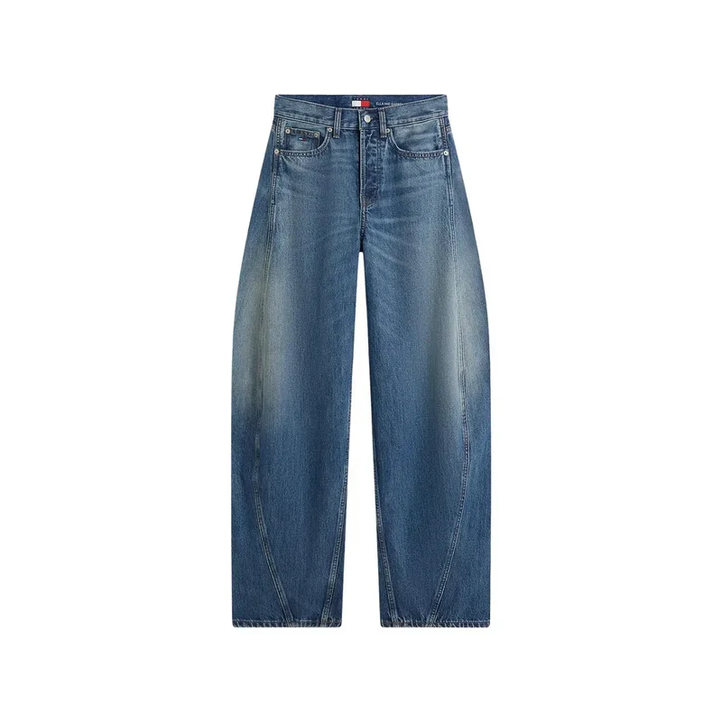 Tommy Hilfiger Jean en denim bleu pour femme, coupe mi-mollet
