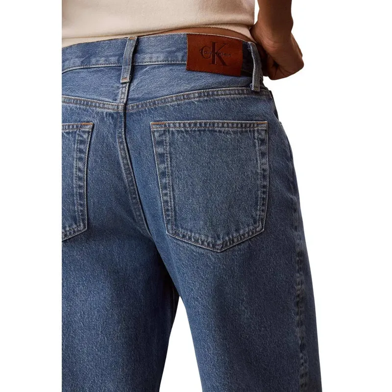 Calvin Klein Jean en denim de coton bleu pour femme