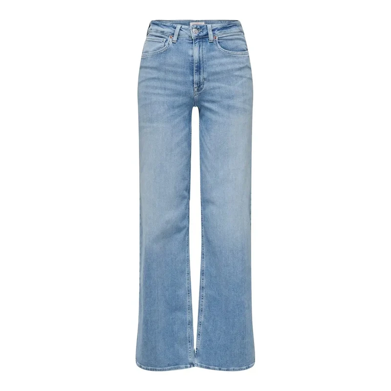 Only Jean en coton bio bleu clair pour femme