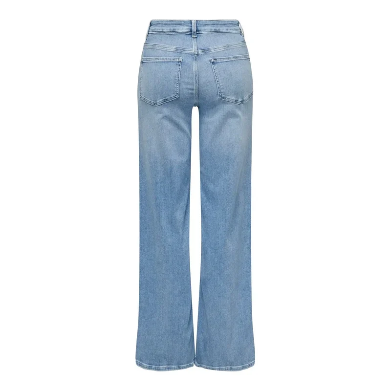 Only Jean en coton bio bleu clair pour femme