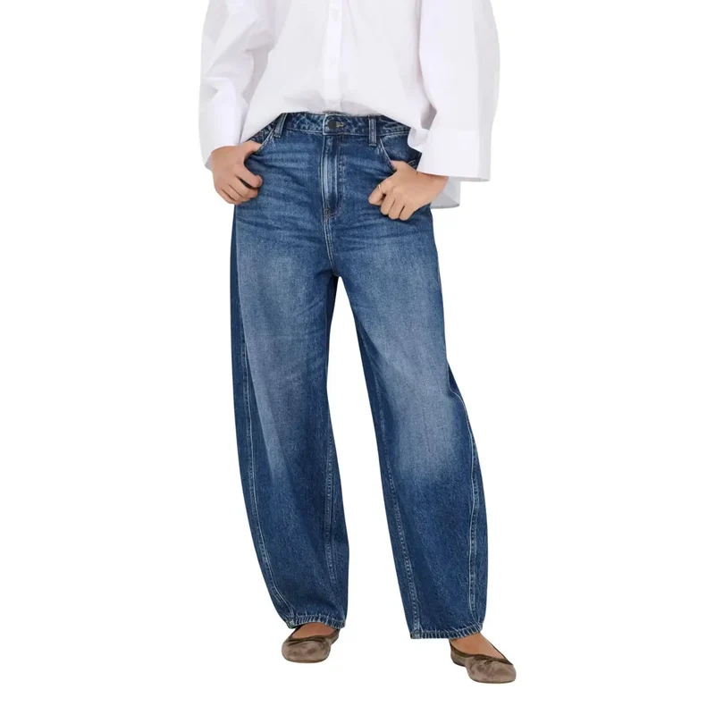 Jacqueline De Yong Jean en denim bleu pour femme, en coton