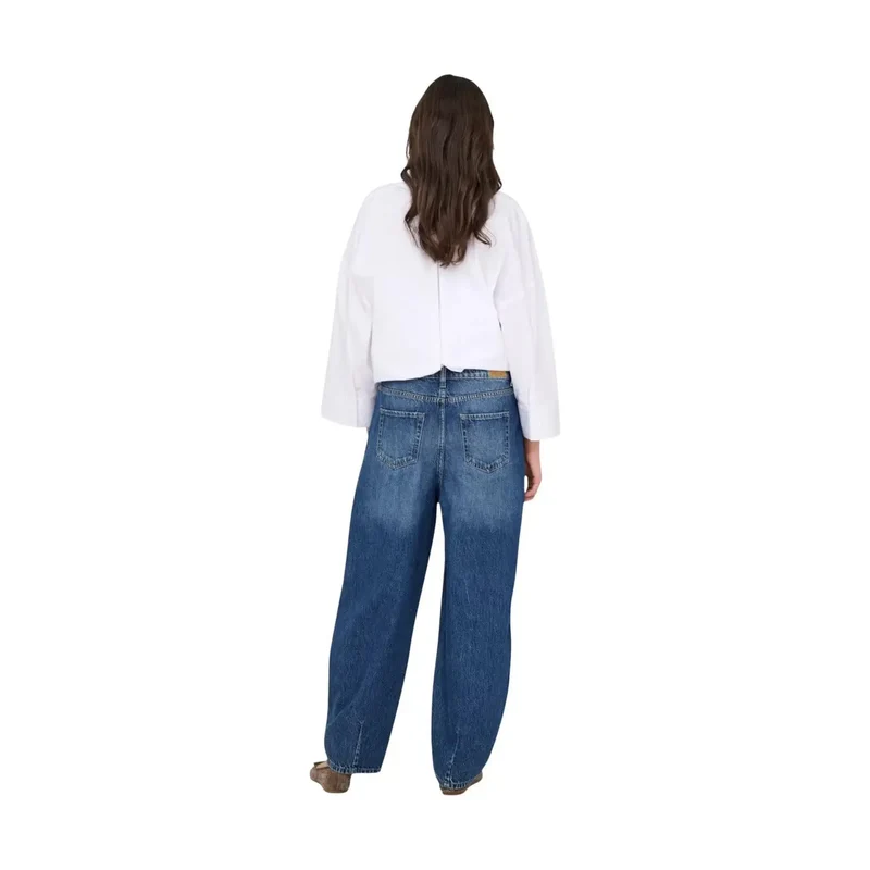Jacqueline De Yong Jean en denim bleu pour femme, en coton