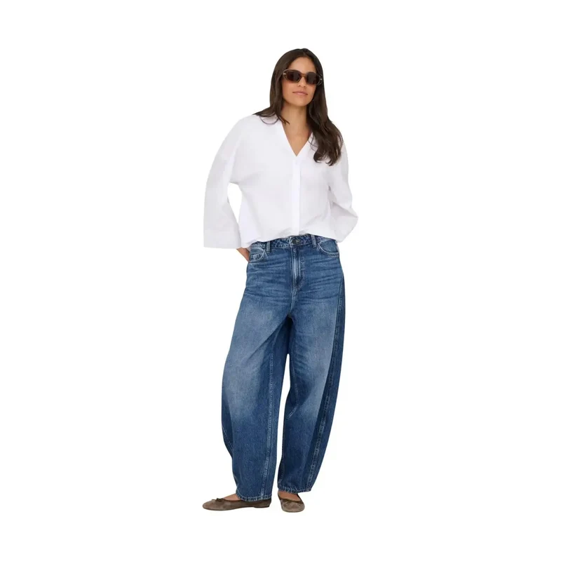 Jacqueline De Yong Jean en denim bleu pour femme, en coton