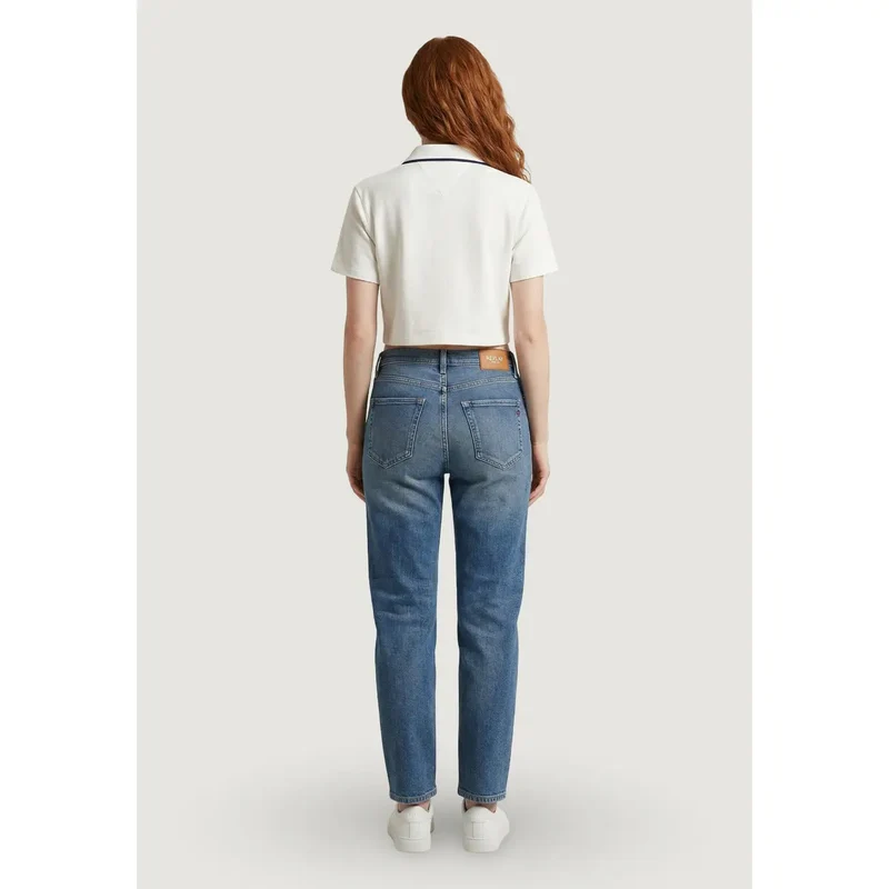 Jean en denim bleu pour femme Replay avec poches avant et arrière
