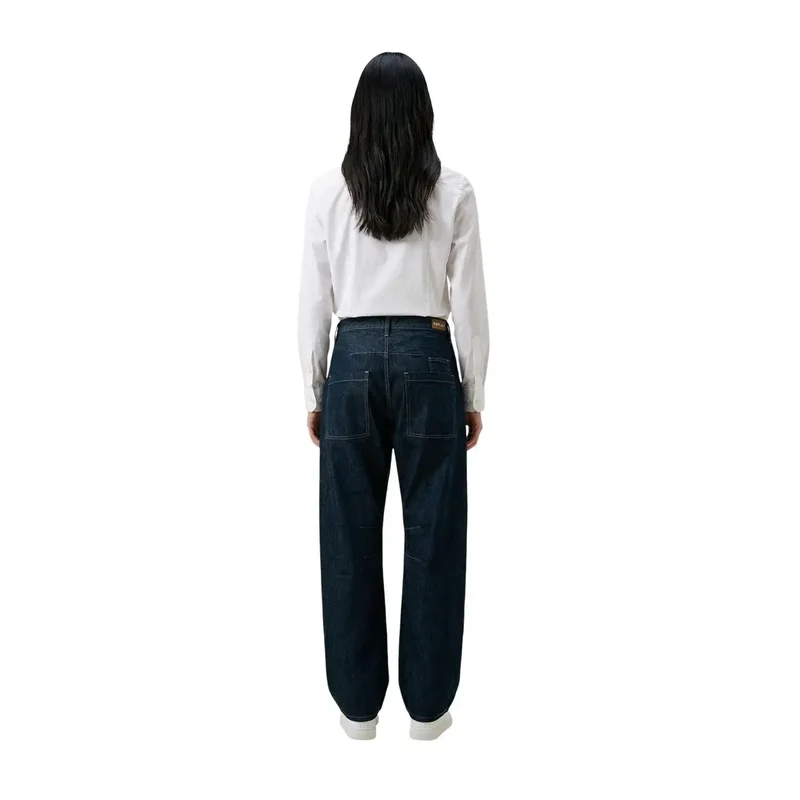 Jean en denim bleu pour femme Replay, coupe droite, en coton