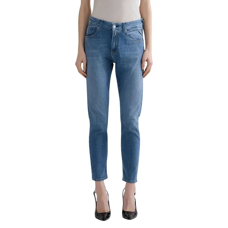 Jean slim en coton bleu pour femme Replay