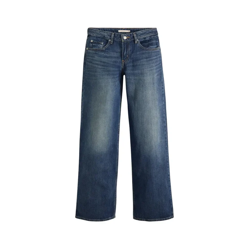 Jean Levis pour femme en denim bleu coton lyocell