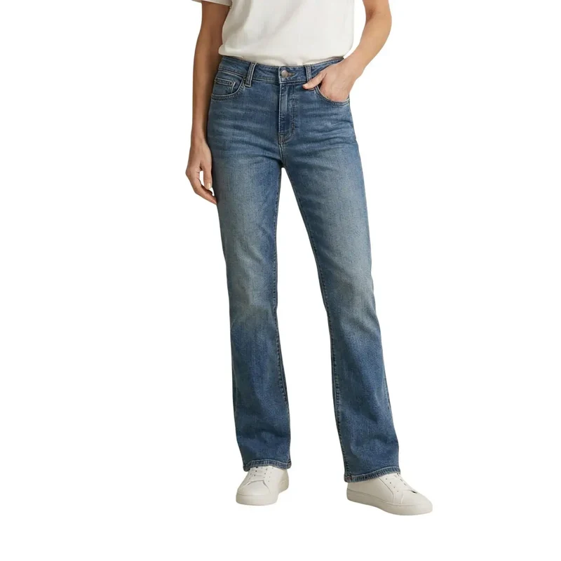 Jean Levi's pour femme, bleu denim usé, mélange de coton