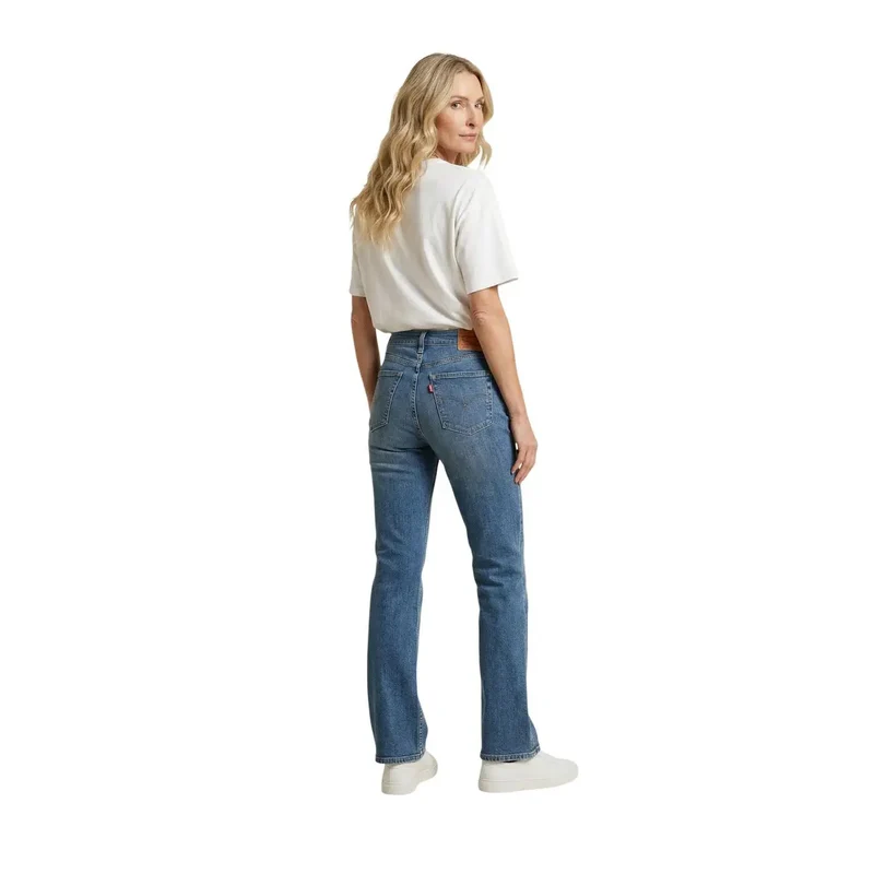 Jean Levi's pour femme, bleu denim usé, mélange de coton
